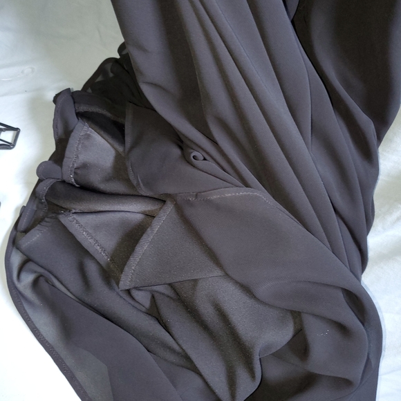 Bari Jay Black Gown Size 12 - Picture 6 of 11